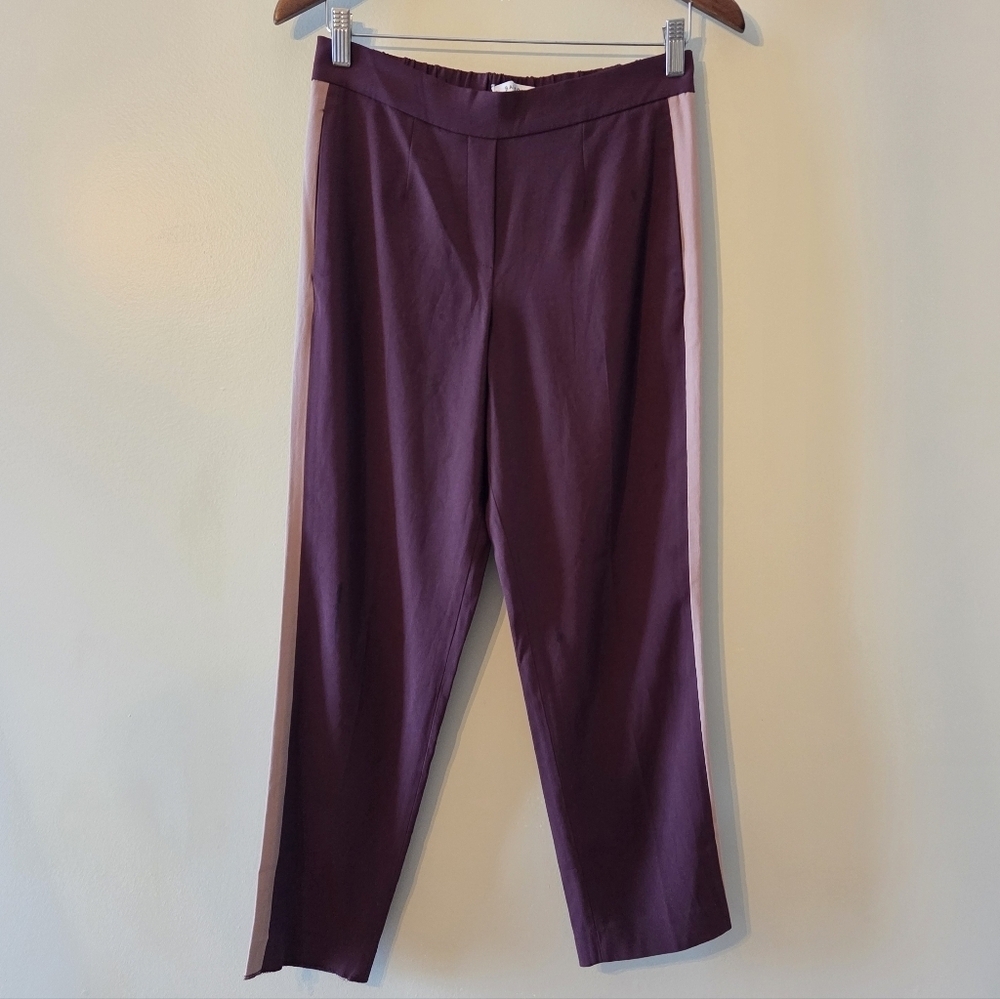 Aritzia Babaton Conan Pants Crepe Mid Rise Trousers Terado Cardamon Nutmeg Sz 6 - Picture 4 of 13